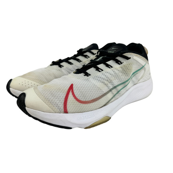 Nike Speed Air Zoom Running Shoes 6.5Y White Black Lace Up Kids Youth CJ2088-100 - Picture 2 of 9